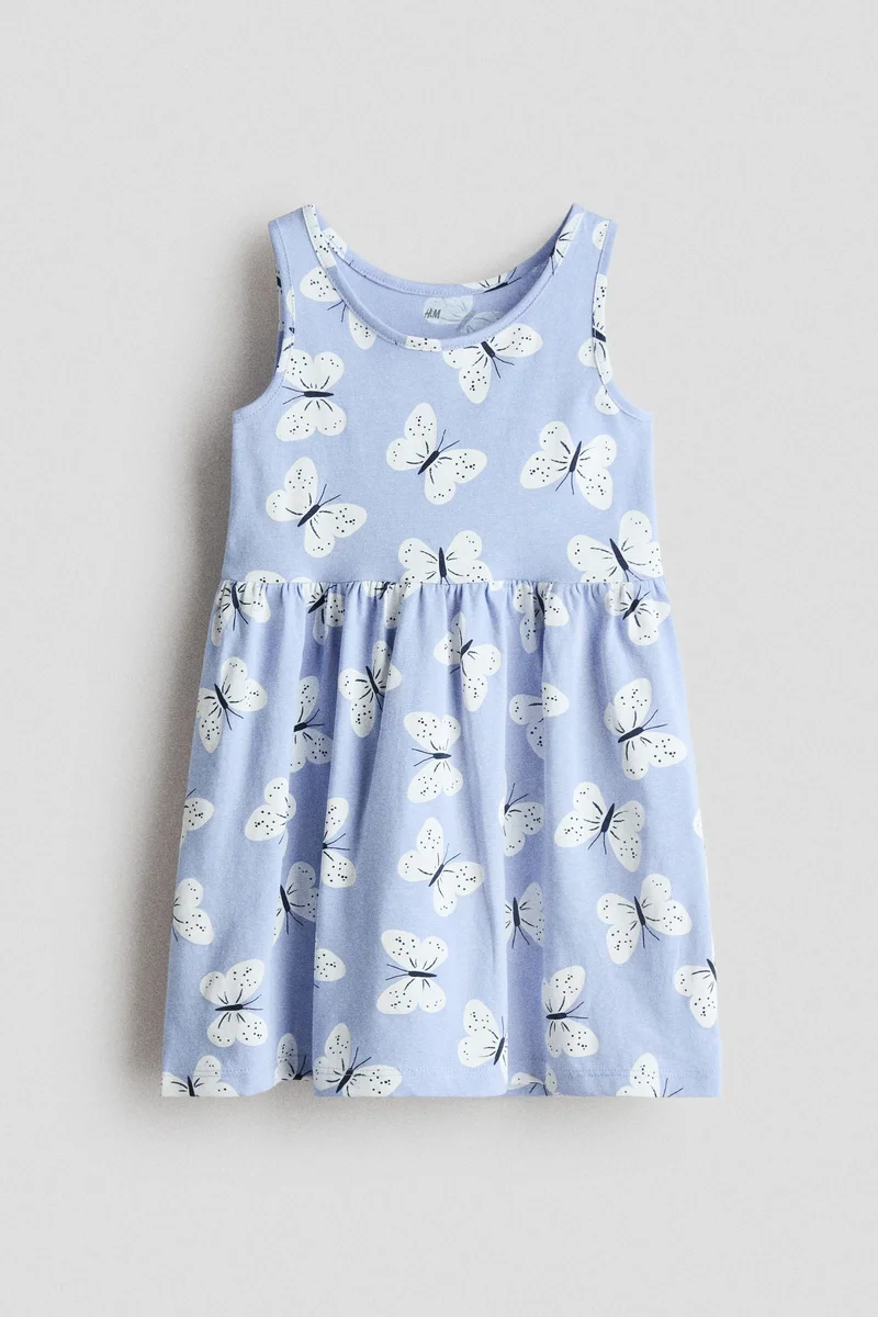 اتش اند ام فستان منقوش من القطن